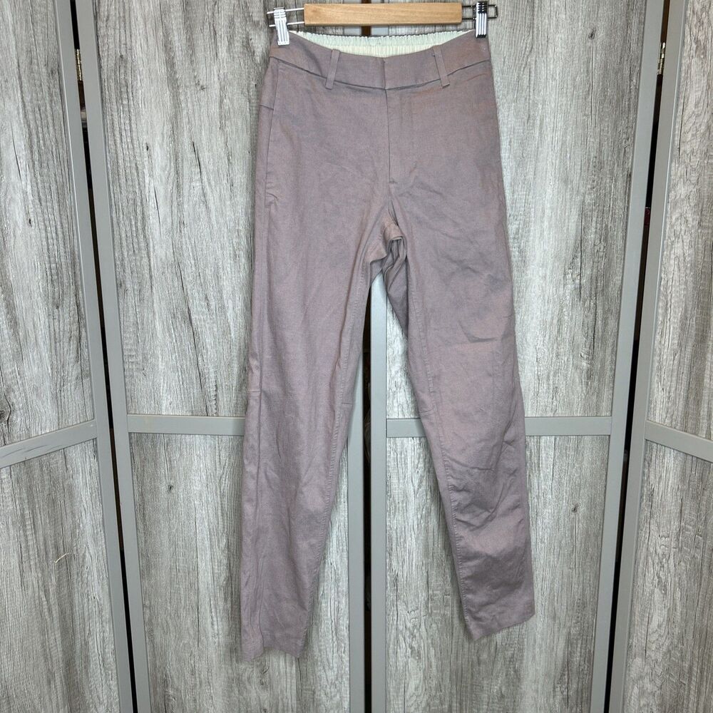 Lululemon Pants Trousers Mauve Color Tapered Slim Leg Pockets Size 28